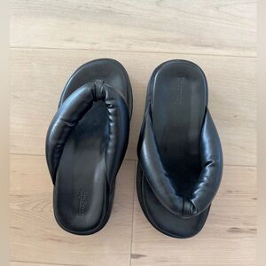 New without tags, Size 6 women’s, black platform sandals